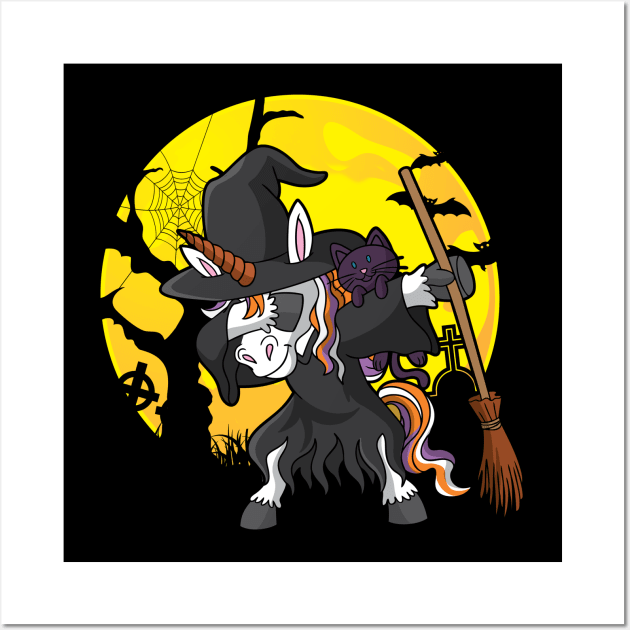 Dabbing Witch Halloween Dab Dance Wall Art by E